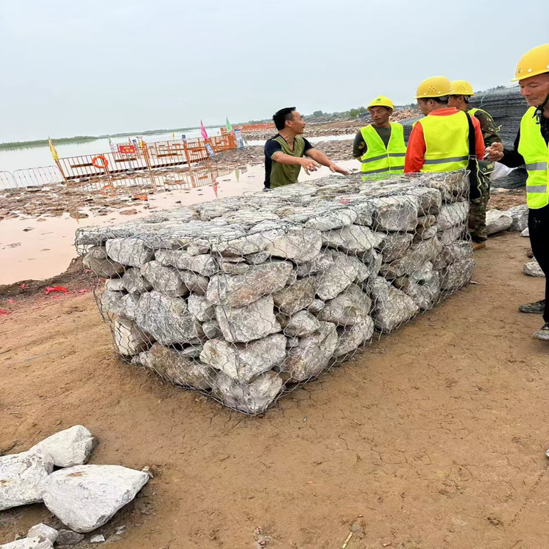 River Flood Control Gabion Mesh Gabion Net